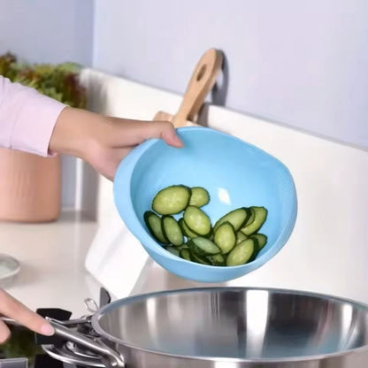 Rice Sieve  Kitchen Drain Basket With Handles  Stainless Steel Strainer Bowl 8