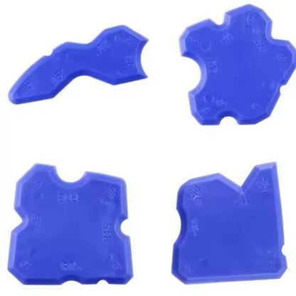 4Piece Caulking Tool Kit  Silicone Sealant Spreader  Tile Edge Scraper 4