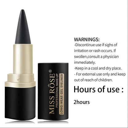 Creamy Texture Eyeliner, Sweat Proof, Easy Coloring Pencil for Daily Makeup