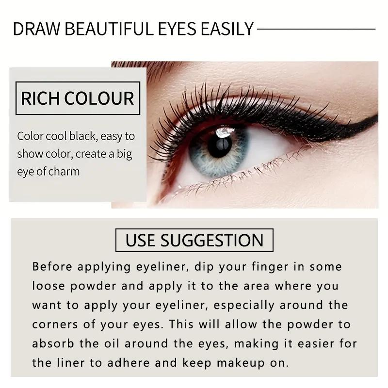 Creamy Texture Eyeliner, Sweat Proof, Easy Coloring Pencil for Daily Makeup