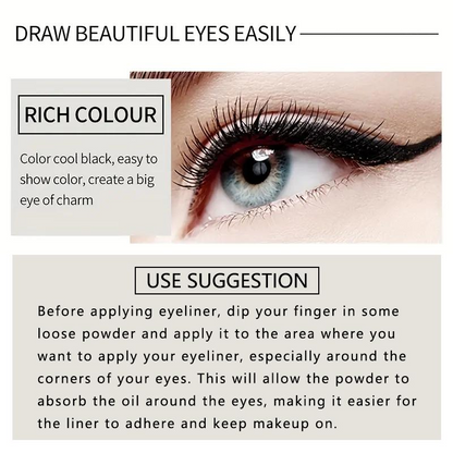 Creamy Texture Eyeliner, Sweat Proof, Easy Coloring Pencil for Daily Makeup
