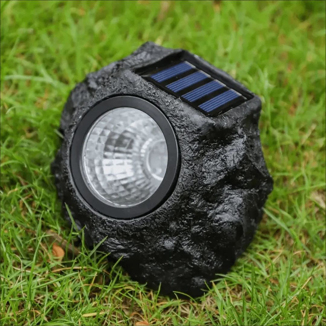 Solar LED Stone Light, Waterproof Outdoor Landscape Spotlights, Garden Lamp Waterproof Solar Lawn Lamps