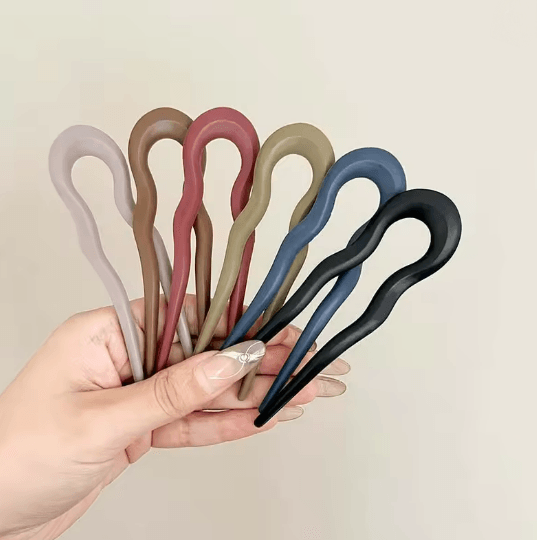 TerraShell U Shaped Tortoiseshell Hair Fork For Women  Girls 10