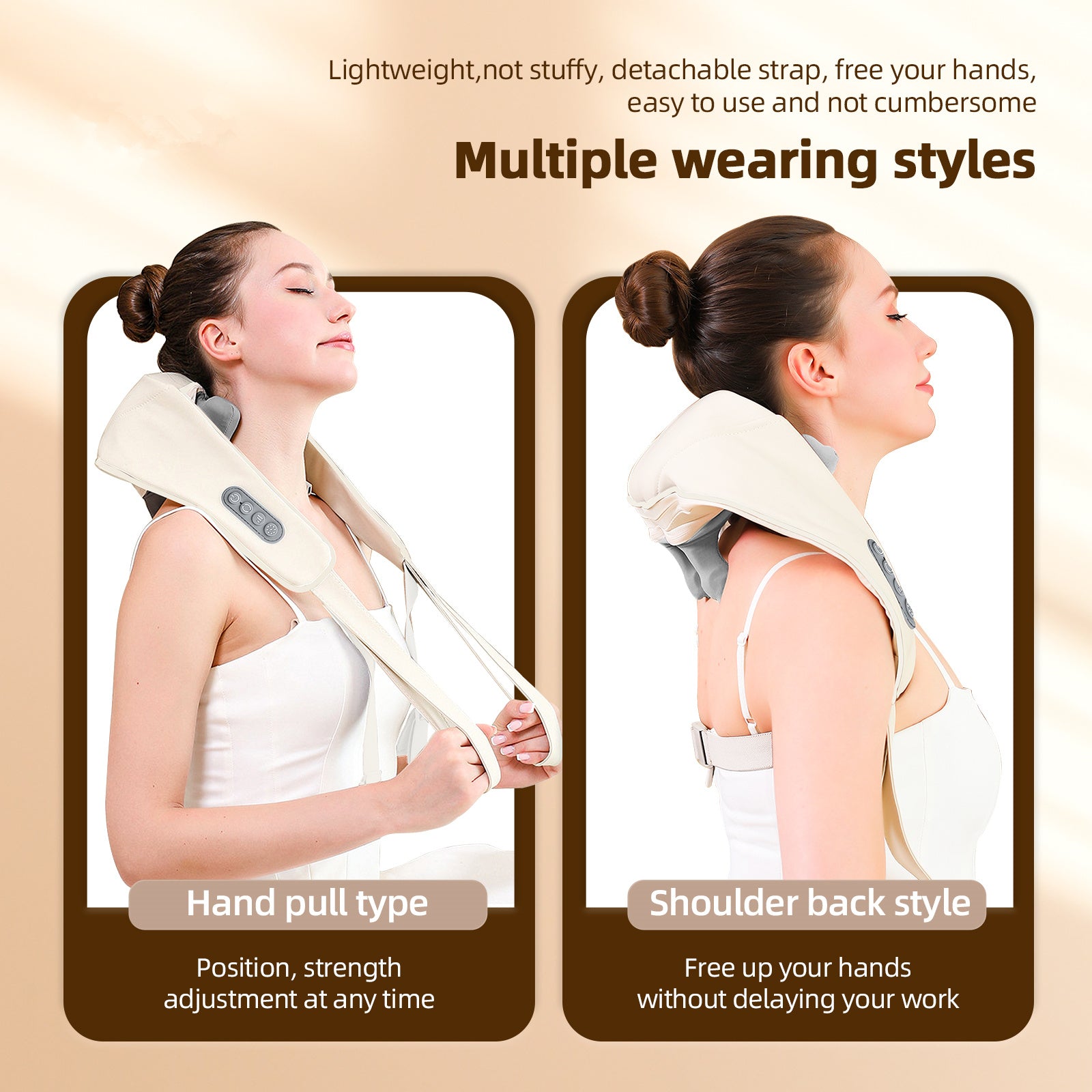 Neck And Shoulder Massager With Brushless Motor Wireless Shoulder And Back Kneading Shawl 3