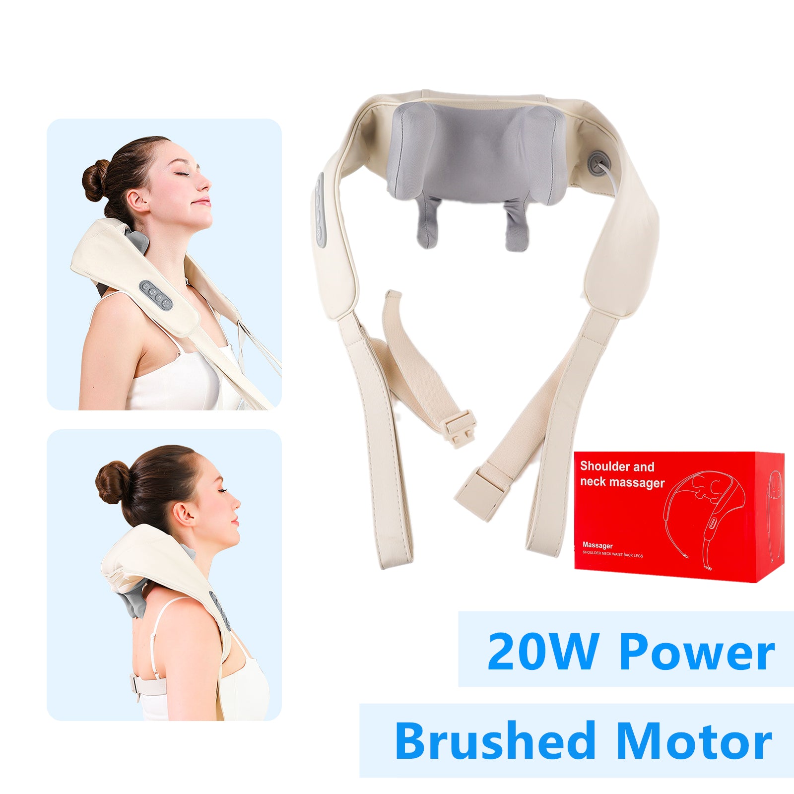 Neck And Shoulder Massager With Brushless Motor Wireless Shoulder And Back Kneading Shawl 6
