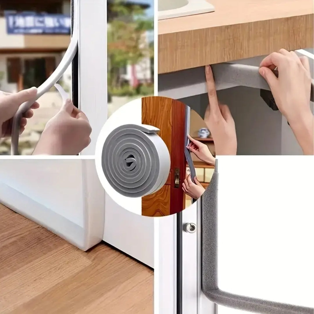 Sponge Foam Seal Strip Tape Adhesive Weather Stripping For Doors Windows Furniture Protection 3