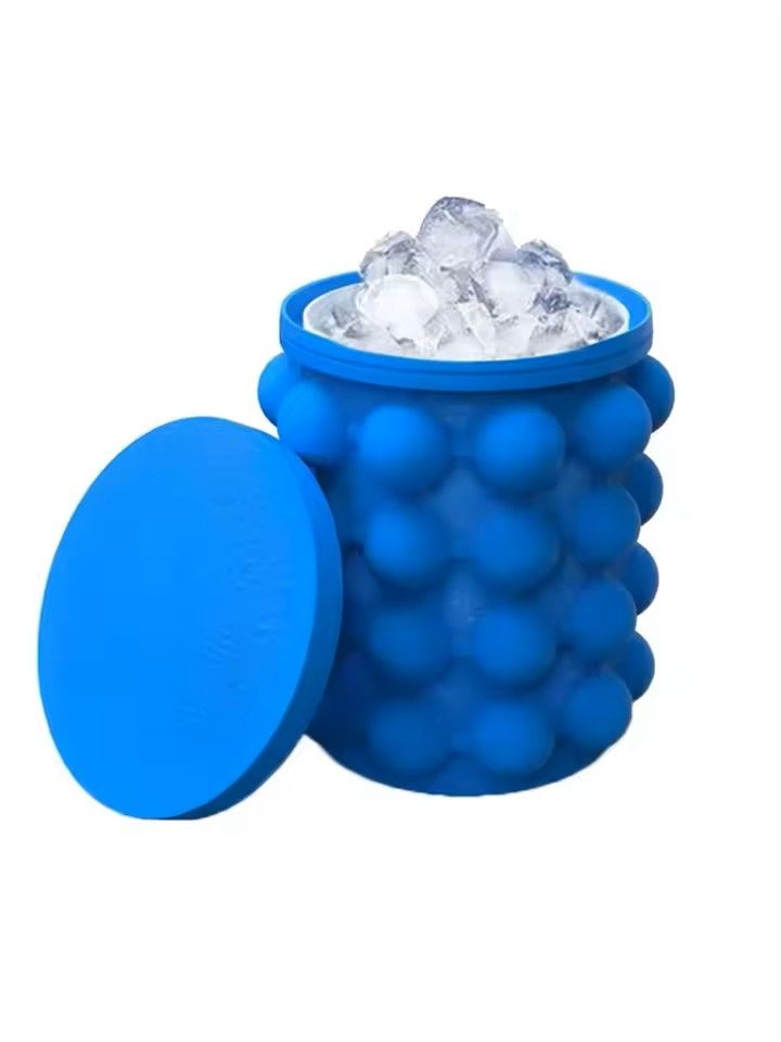 2in1 Silicone Ice Cube Maker  Serving Bucket 6