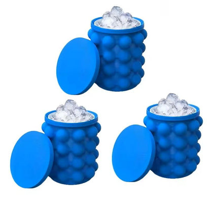 2in1 Silicone Ice Cube Maker  Serving Bucket 7
