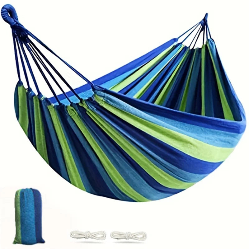 Thick Canvas Outdoor Portable Swing Hammock For Camping Lounging  Sleeping 6