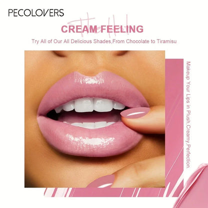 Long Lasting Nude Lip Makeup, Hydrating Lip Gloss, Butter Gloss Non-Sticky Lip Gloss with Essential Oil
