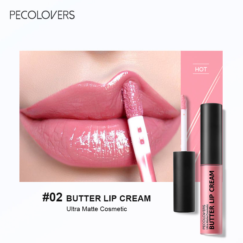 Long Lasting Nude Lip Makeup, Hydrating Lip Gloss, Butter Gloss Non-Sticky Lip Gloss with Essential Oil