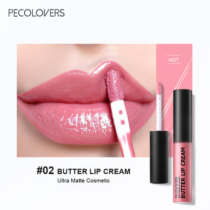 Long Lasting Nude Lip Makeup, Hydrating Lip Gloss, Butter Gloss Non-Sticky Lip Gloss with Essential Oil