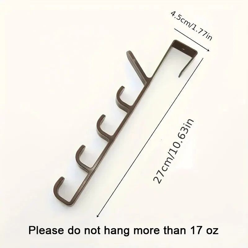 Over The Door Clothes Hanger Rack Plastic Home Storage Hooks, Bedroom Organiser Purse Holder Rails