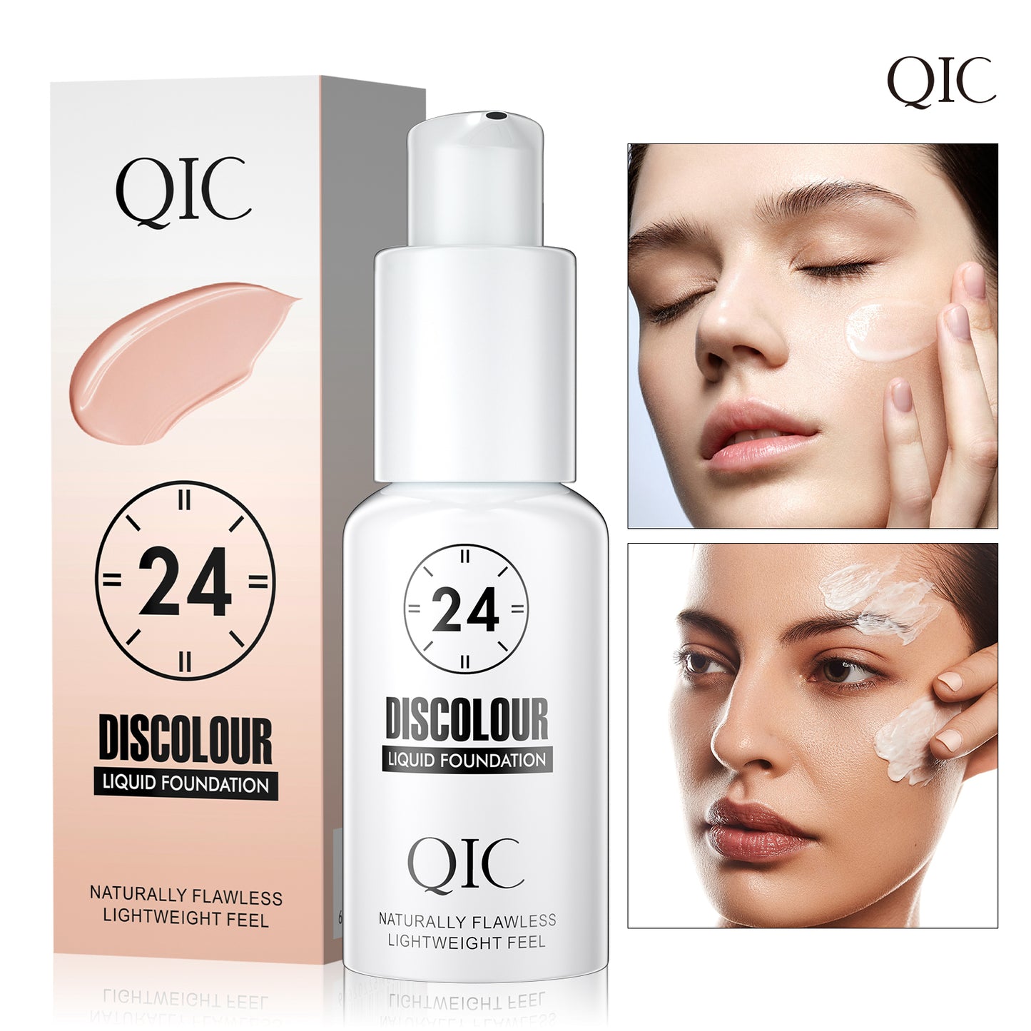 Color Changing Foundation Liquid, Hydrating Soft Matte, Long Lasting Makeup Base