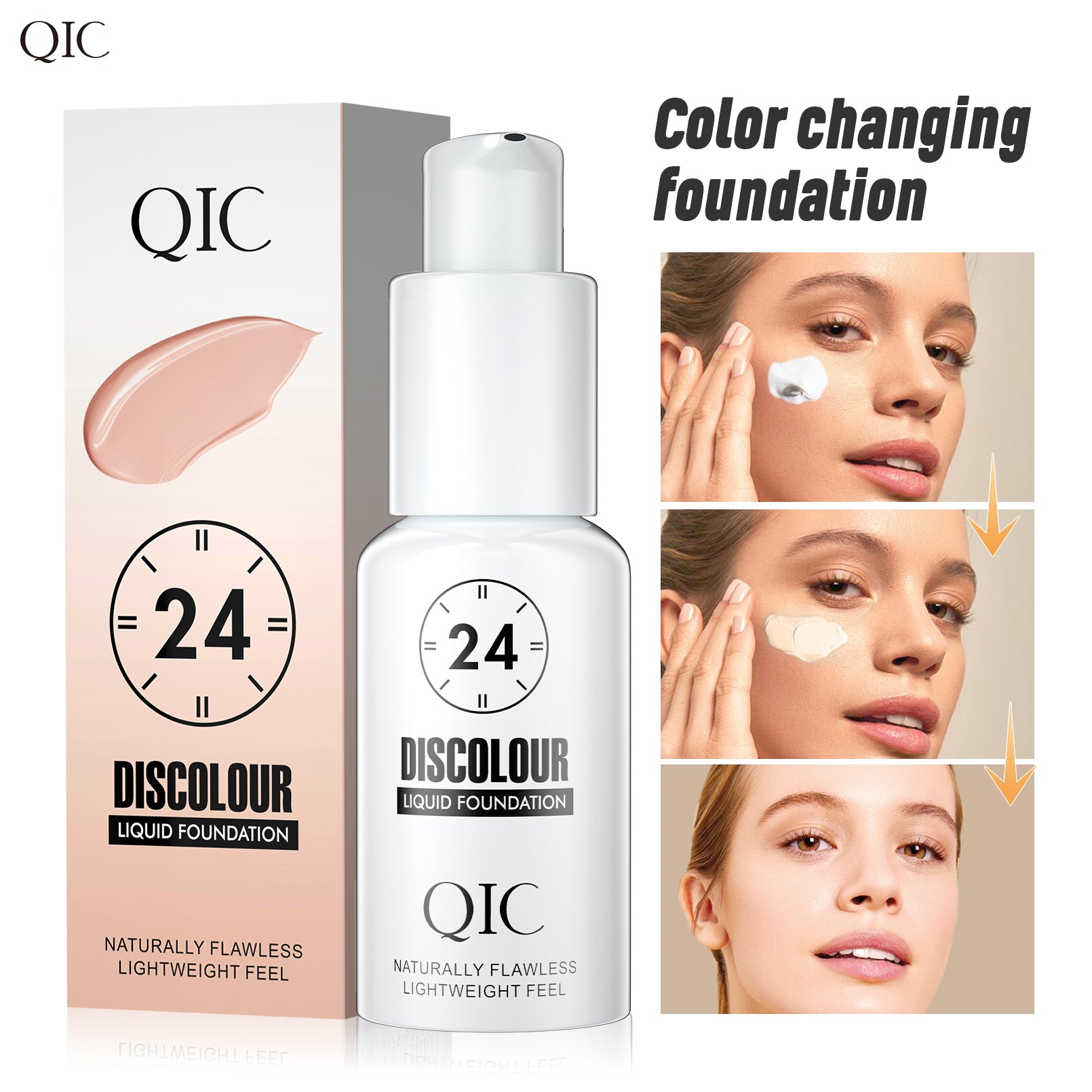 Color Changing Foundation Liquid Hydrating Soft Matte Long Lasting Makeup Base 4