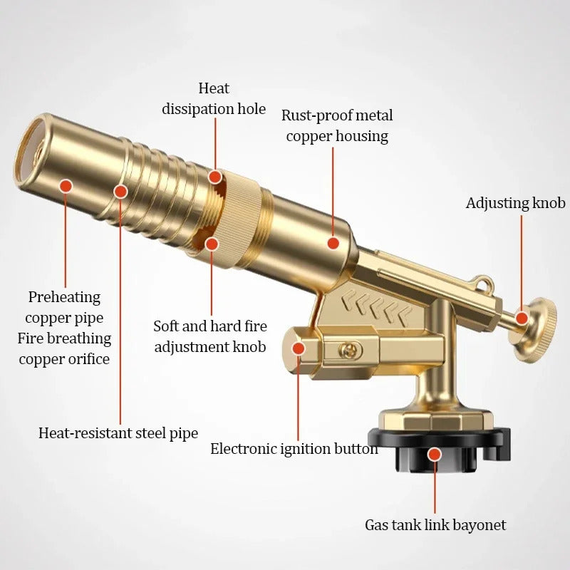 Flame Gun Blower Gas Torch Welding Torch For Barbecue Kitchen  Auto Ignition Brazing Tool 2