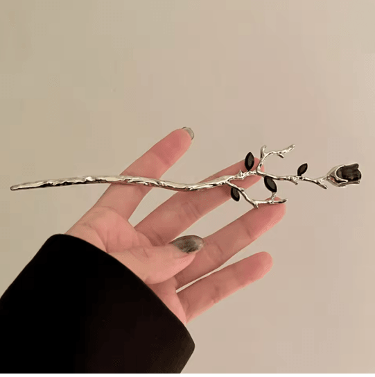 InkBloom Neo Chinese Flower Tassel Hair Stick For Women 16