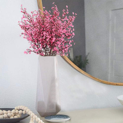 Artificial Sakura Flower Silk Petal, New Year Front Door Decoration Hanging Bow, Imitation Linen Ribbon Big Bow Material