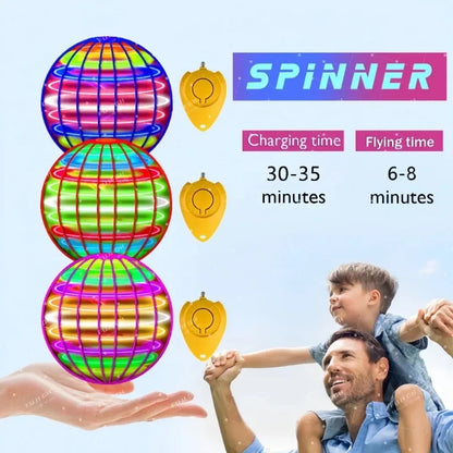 LED Cosmic Globe Flying Ball With Hand Control 360 Rotating Suspension Ball For Kids Indoor And Out 1