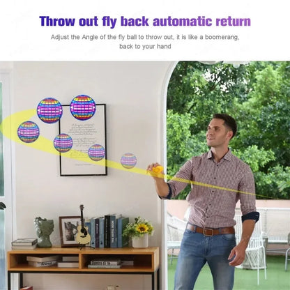LED Cosmic Globe Flying Ball With Hand Control 360 Rotating Suspension Ball For Kids Indoor And Out 2