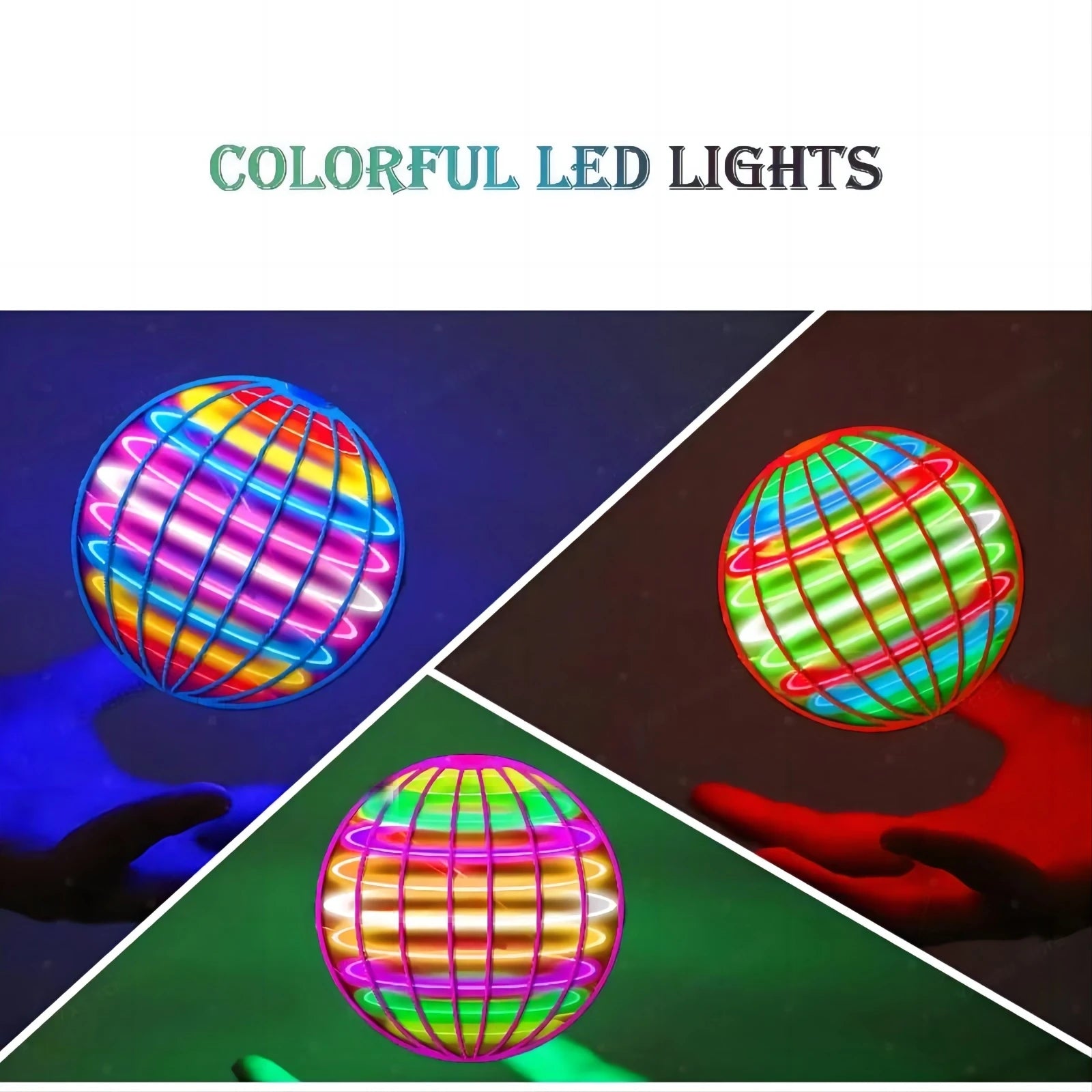 LED Cosmic Globe Flying Ball With Hand Control 360 Rotating Suspension Ball For Kids Indoor And Out 3