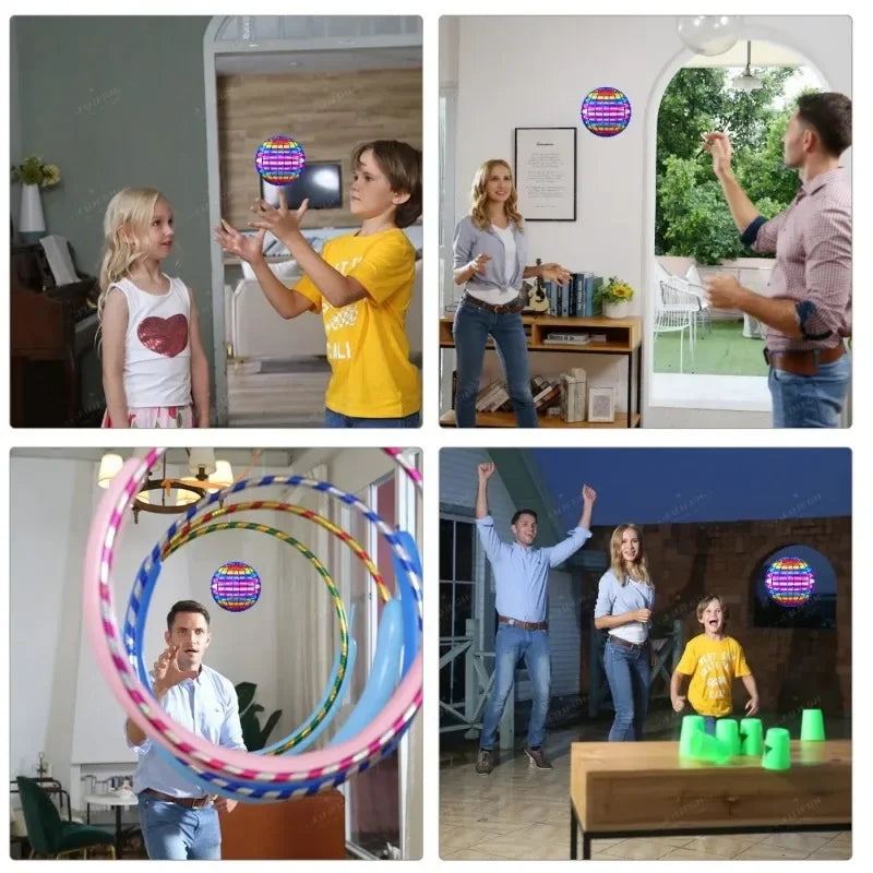 LED Cosmic Globe Flying Ball With Hand Control 360 Rotating Suspension Ball For Kids Indoor And Out 5