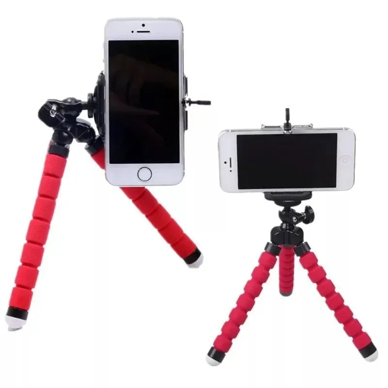 Universal Lazy Phone Holder - Sponge Octopus Tripod with Portable Camera Clip for Hands-Free Convenience