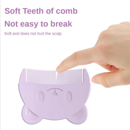 Newborn Hair Cleaning Supplies Infant Bathing Soft Comb Baby Care Accessories Fetal Head Fat Comb 2