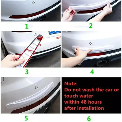 2pcs Universal AntiCollision Protector Stickers Car Front And Rear Corner Bumper Guard Antiscratch  5