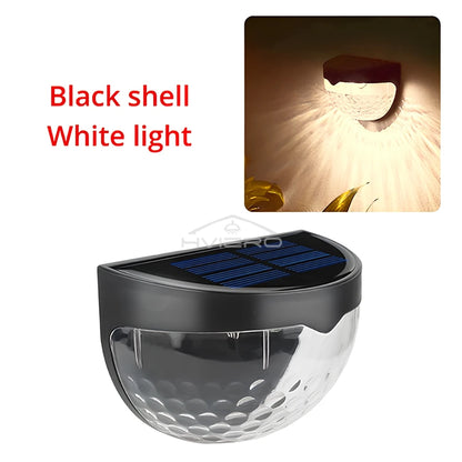 Outdoor LED Solar Fence Lamp Waterproof Wall Lights Warm White Path Lighting For Fence And Terrace 7