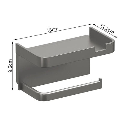 Toilet Paper Holder, Kitchen Towel Rack, Phone Storage, Bathroom Wall-Mounted Organiser, Seasoning Bottles Rack