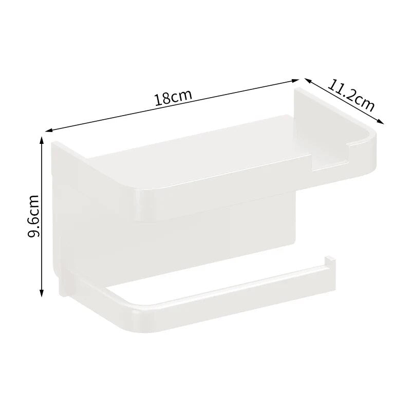 Toilet Paper Holder, Kitchen Towel Rack, Phone Storage, Bathroom Wall-Mounted Organiser, Seasoning Bottles Rack