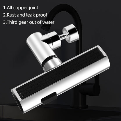 New Kitchen Waterfall Faucet Extension Threemode Universal Swivel Splashproof Nozzle Sink 3