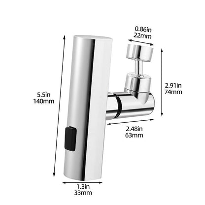 New Kitchen Waterfall Faucet Extension Threemode Universal Swivel Splashproof Nozzle Sink 8