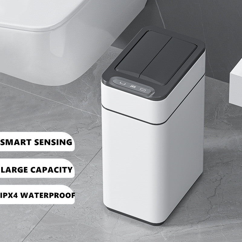 Smart Trash Can Stainless Steel Waste Bin for Kitchen, High Garbage Bin Wastebasket