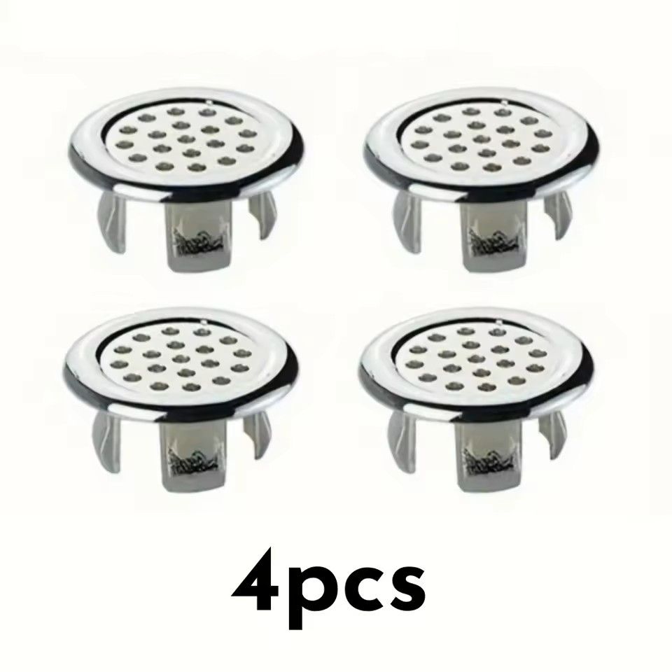 Chrome Sink Overflow Cover Set Leak Proof Easy Install 6