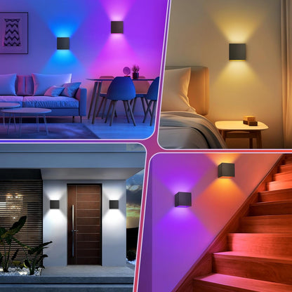 Smart Modern Outdoor Wall Lights LED Patio Light With Adjustable Beam And Voice Control 4