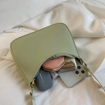 Retro Hong Kong Style Fashion Portable Handbag Underarm Shoulder Bag Advanced Handbags Shoulder Bag