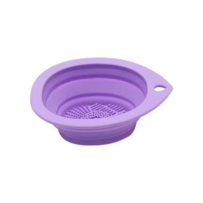 Premium Silicone Makeup Brush Cleaning Bowl  PowderPuff Scrubber The Ultimate Foldable Tool For Spo 8
