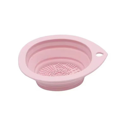 Premium Silicone Makeup Brush Cleaning Bowl  PowderPuff Scrubber The Ultimate Foldable Tool For Spo 10