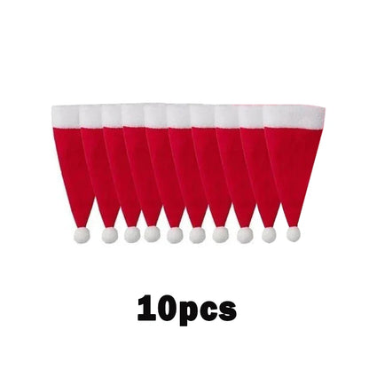 Merry Christmas Tableware Bag Holder Christmas Hat Fork Knife Cutlery Bag Christmas Decor For Home 6