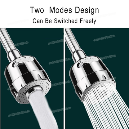 Water Saving Faucet Extender, Kitchen Bathroom 360 Degree Rotatable Nozzle