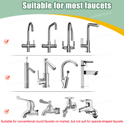 Water Saving Faucet Extender, Kitchen Bathroom 360 Degree Rotatable Nozzle