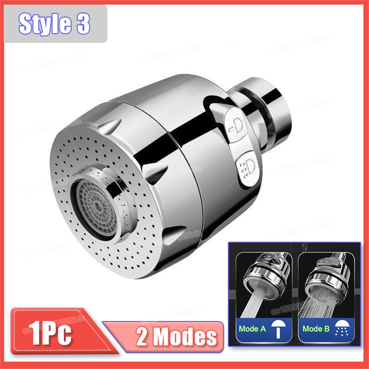 Water Saving Faucet Extender, Kitchen Bathroom 360 Degree Rotatable Nozzle