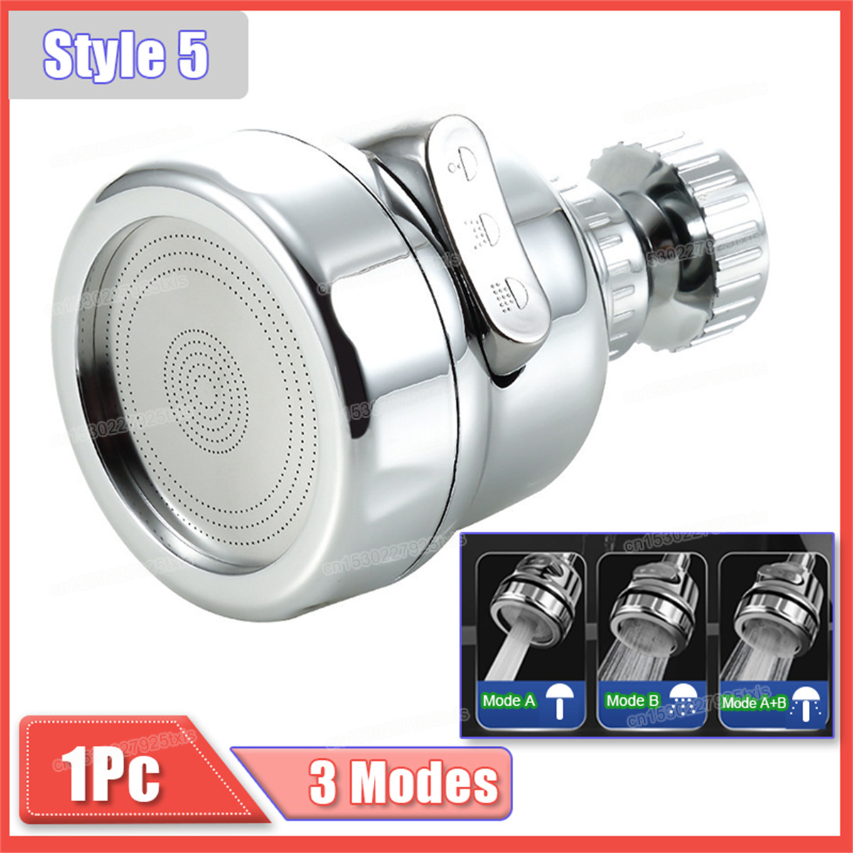 Water Saving Faucet Extender, Kitchen Bathroom 360 Degree Rotatable Nozzle