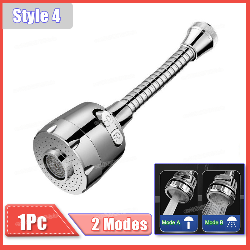 Water Saving Faucet Extender, Kitchen Bathroom 360 Degree Rotatable Nozzle