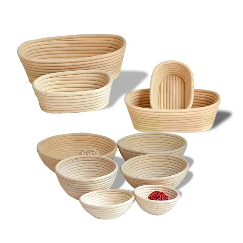Oval Rattan Proofing Basket For Bread Sourdough Dough Fermentation Wicker Basket 1