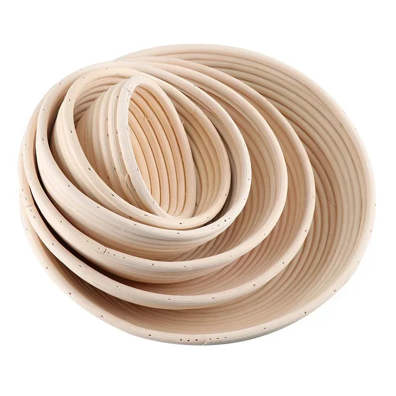 Oval Rattan Proofing Basket For Bread Sourdough Dough Fermentation Wicker Basket 3