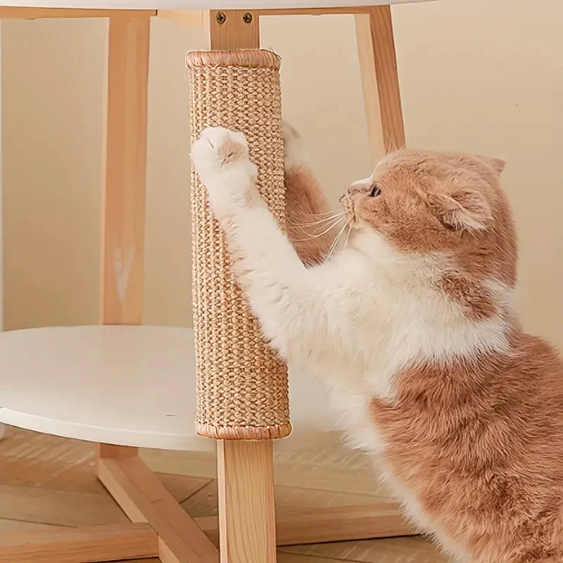 Cat Scratch Mats, Natural Sisal Scratcher Mat, Horizontal Floor Scratching Pad for Carpets & Couch