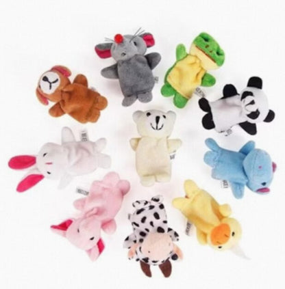 Baby Finger Puppet Plush Toy Cartoon Hand Doll Early Education Soothing Plush Story Toys 6
